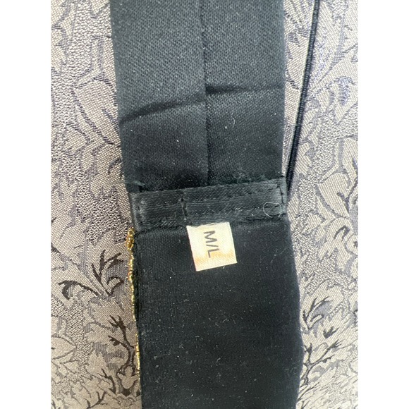 Vintage beaded v belt size Medium large black - Picture 6 of 7